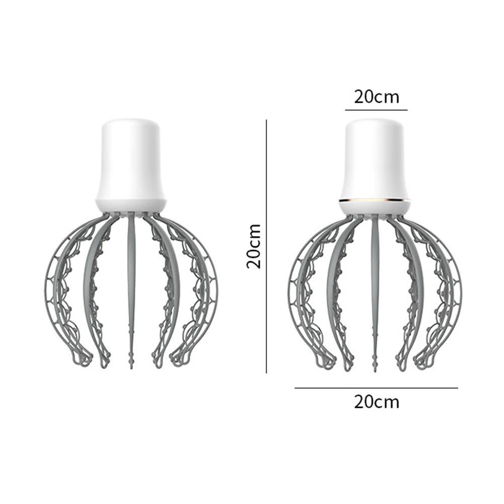Head Acupoint Massager Electric Hair Comb Promote Blood Circulation Tool Octopus Scalp Vibration Massage Alleviate Fatigue |