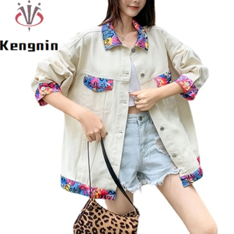 Джинсовые куртки Ins женские новые весенние джинсовые 2022 Женское пальто