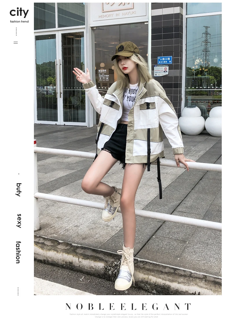 Свободное пальто Женская Осенняя куртка для отдыха Harajuku Casaco Feminino уличная Bts ривердейл пальто и куртки женские