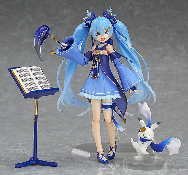 14 см Hatsune Figma EX 037 # Звездный снег Miku Q ver. Kawaill фигурки украшения модели игрушки для