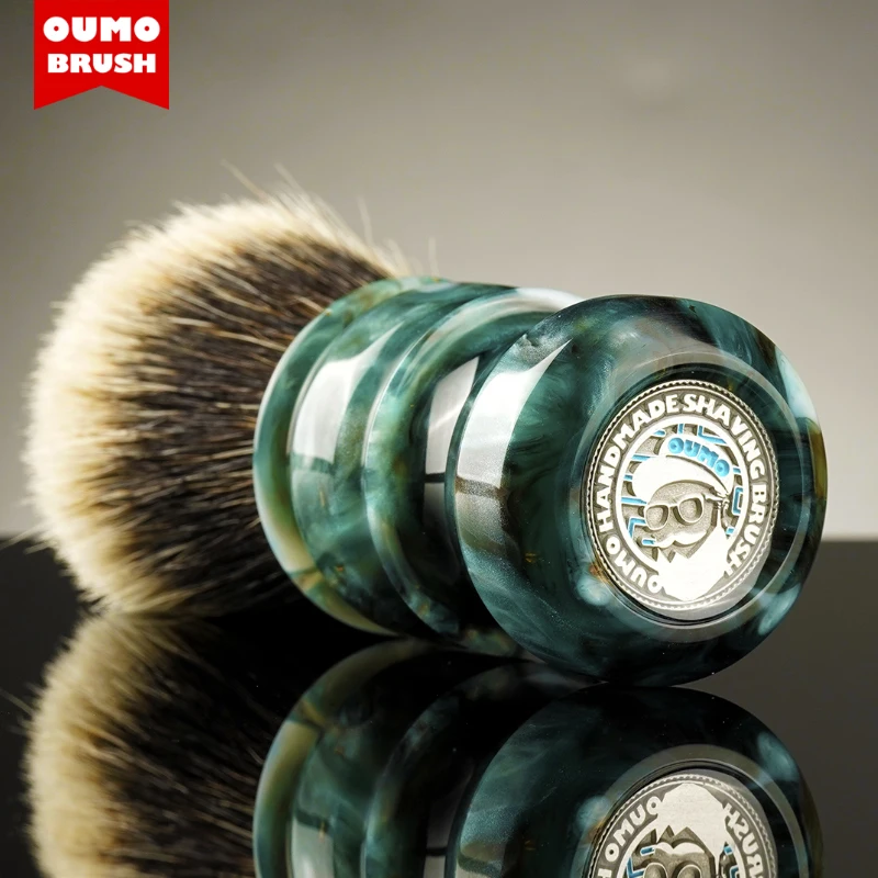 OUMO BRUSH- OCEAN CHUBBY shaving brush with Manchuria SILK WT HOOK BOAR 10 different knots to choose | Красота и здоровье