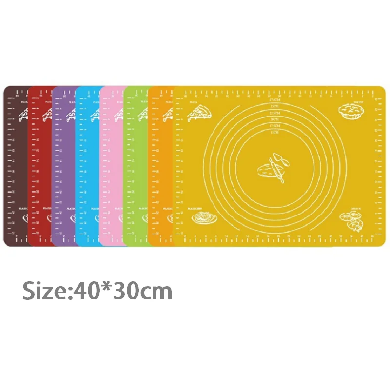 

Kitchen Tools Silicone Baking Mat Rolling Dough Pad Kneading Dough Mat Non Stick Pastry Bakeware Baking Accessories Silicone Mat