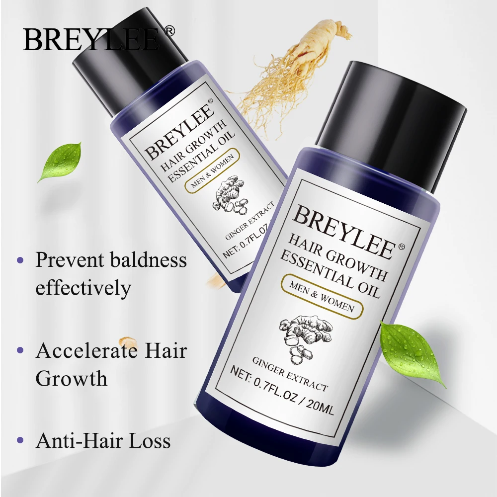 

BREYLEE Hair Growth Fast Care Essential Oil Hair Serum Growth Oil Shampoo Treatments Liquid Prevention Anti Hair Loss Care 20ml