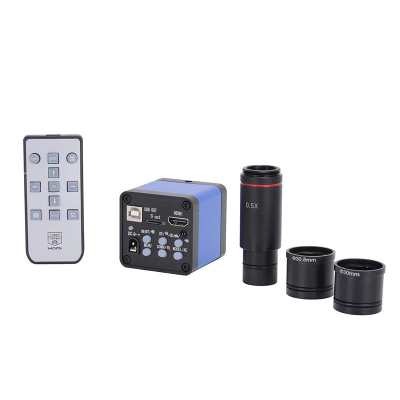 16MP HDMI 1080P USB цифровой промышленный микроскоп камера с 0.5X c креплением окуляра