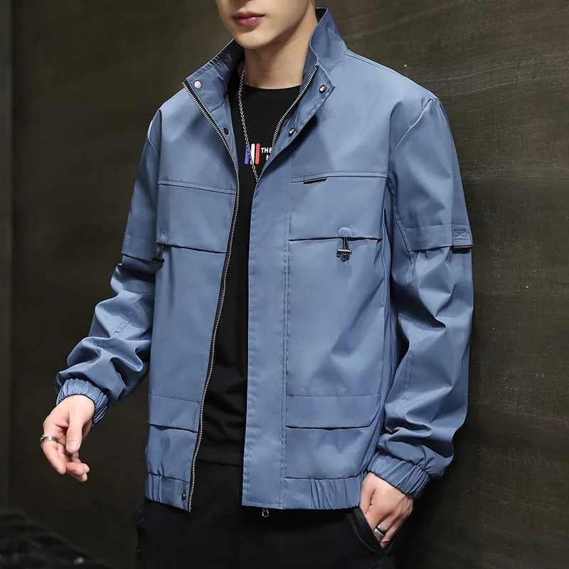 

New Jacket Golden Korean Version Of The Trend Spring And Autumn Baseball Clothing Men's Autumn Top Cloth INS Boys 2021 Popular