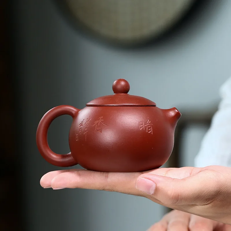 

Китайский дизайнерский чайник с фильтром Xishi горшок для красавиц ручной работы из фиолетовой глины чайные ретро подарки под заказ набор пос...