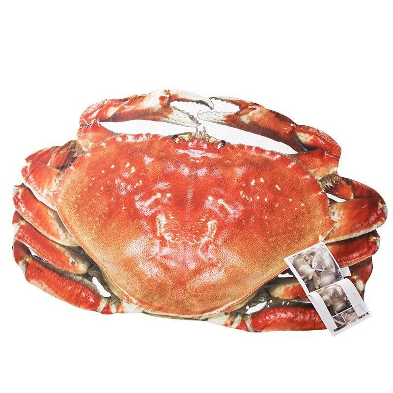 Crab Забавный узор дизайн пледы одеяло летний комплект белья Лист теплый мягкий толстый пушистый кровать диван одеяла - Цвет: Crab