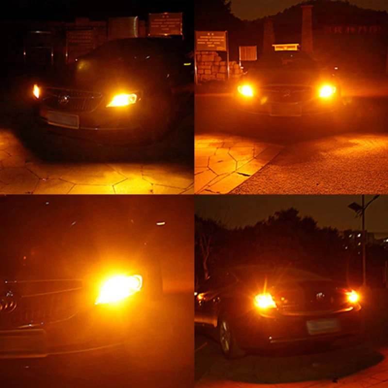 

12V New LED Bulbs 1156 BA15S P21W BAU15S PY21W T20 7440 W21W 3014 144smd Error Free Turn Signal Light Brake Car Accessories