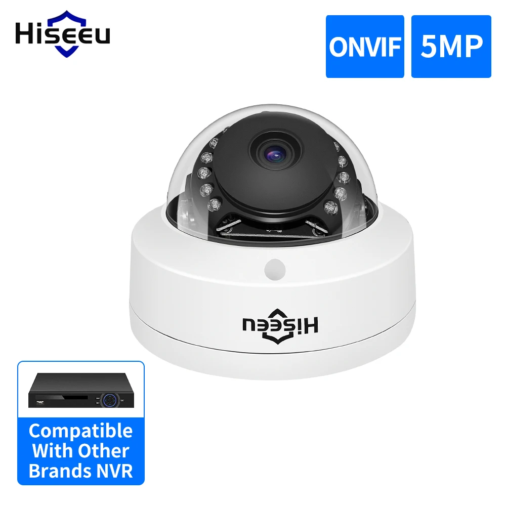 5-мегапиксельная 1080P POE IP-камера H.265 аудио купольная камера Обнаружение движения