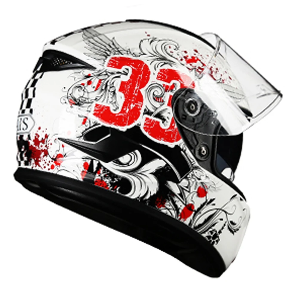 AIS мотоциклетный шлем Casco Moto крест Мото Capacete мото полный лицо шлемы скутер двойной