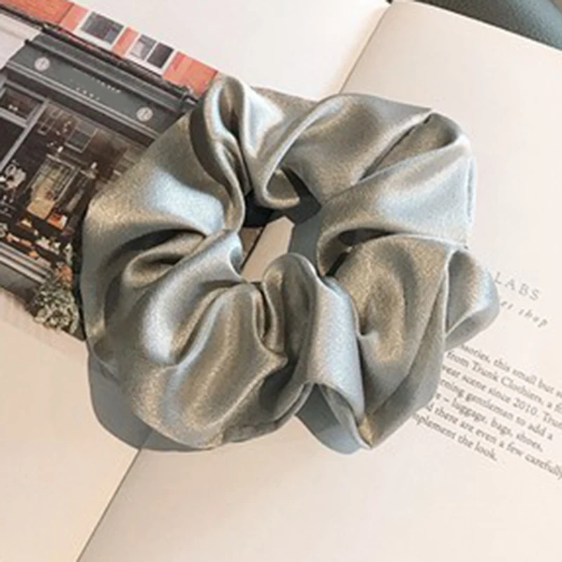 

Женские шелковистые атласные резинки для волос, эластичные резинки для волос, резинка для волос для конского хвоста