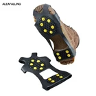 Aleafalling, 10 шипов, захват для льда, шипы для обуви, Нескользящие шипы для скалолазания, снега, скобы, скобы, цепочка, когти, захваты, чехол для сапог 1