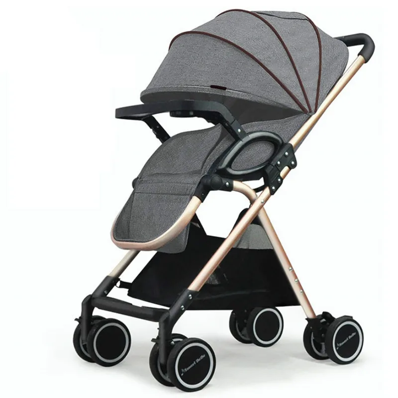 ILcomun детская складная коляска легкая для новорожденных четыре колеса тележка