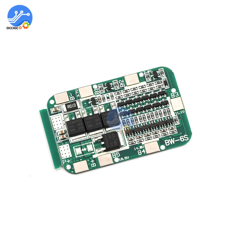 6S 15A BMS 18650 Защита аккумулятора PCB плата для 6 пакетов литий ионная батарея