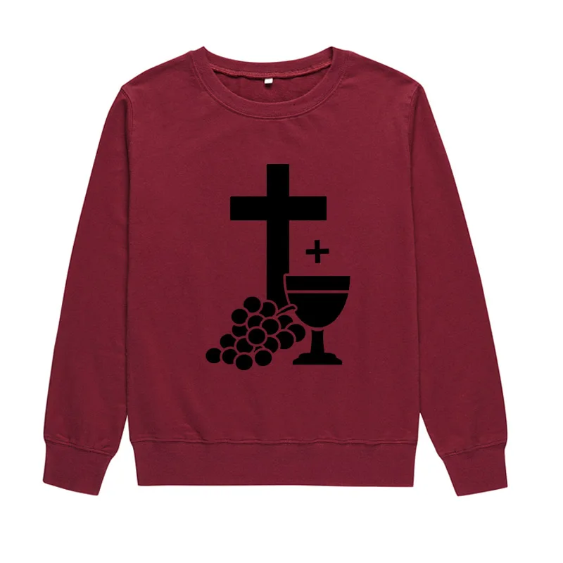 

Cross pattern printed sweater women's oversized sweatshirt casual fashion comfortable bts fall 2022 women clothing