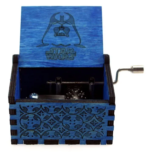 Star War Новая деревянная ручка королева музыкальная шкатулка Игра престолов, ты мой солнце тема песня Музыкальная Коробка Рождественский подарок на день рождения - Цвет: Star War