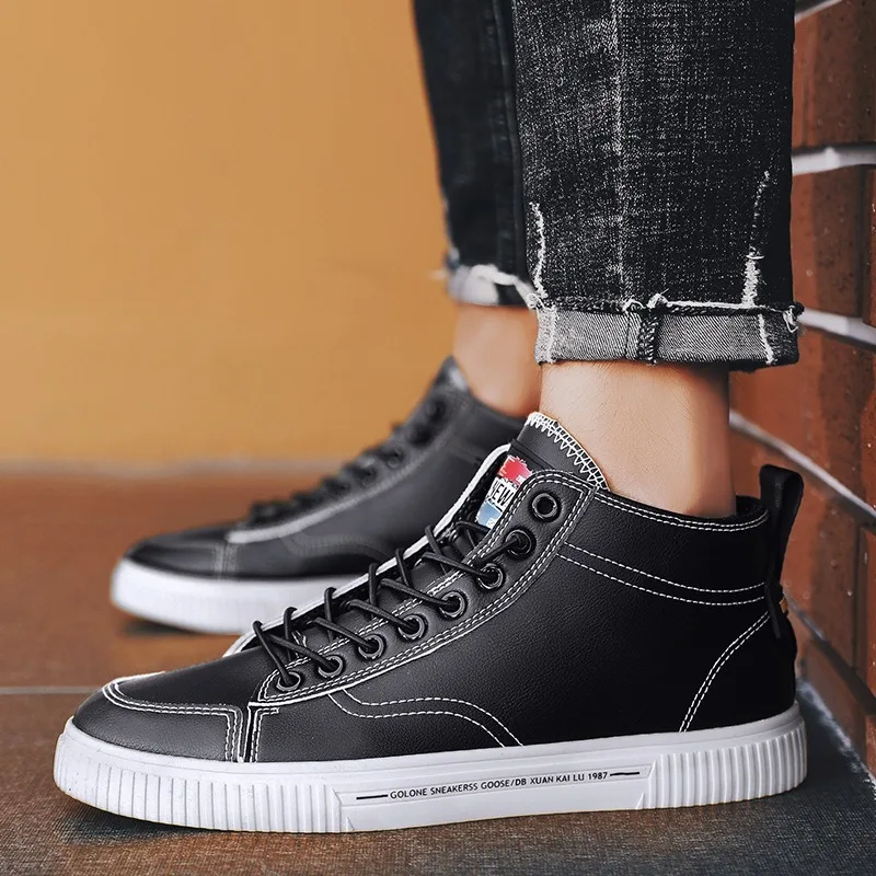 Универсальная повседневная мужская обувь с высоким верхом на весну и осень