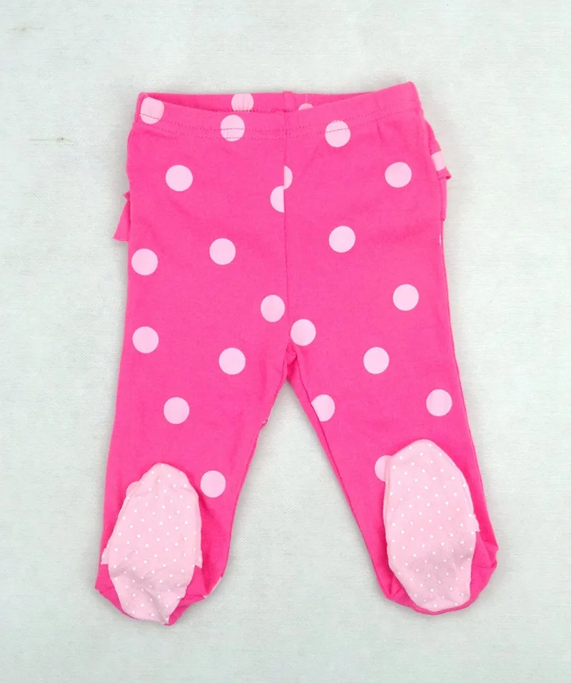 

E Infant Rose Red Dot Baby Girl Pants Girls Infants Baby Girl Pure Cotton Trousers Clothing E Bind Foot Kid Girl Colthes