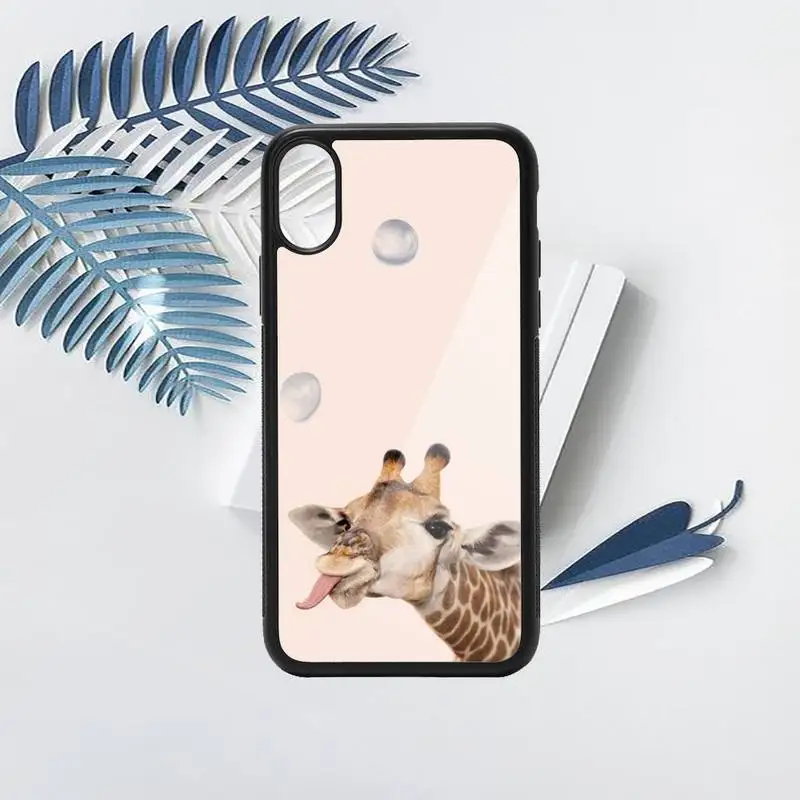 

Giraffe cute animal Phone Case PC for iPhone 11 12 pro XS MAX 8 7 6 6S Plus X 5S SE 2020 XR