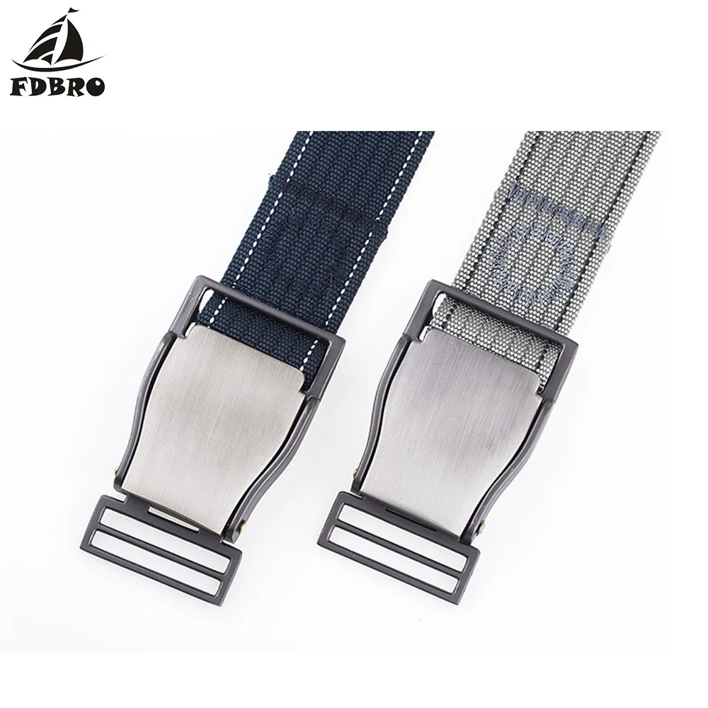 Мужской и женский ремень с пряжкой FDBRO однотонный Повседневный из плотного