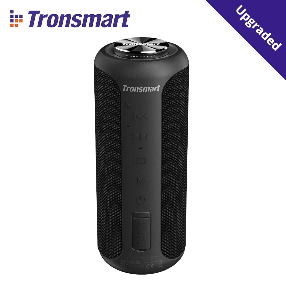 

Портативная колонка Tronsmart T6 Plus, обновленная версия, Bluetooth 360, NFC, мощность до 40 Вт, объемный звук на °, водонепроницаемость IPX6