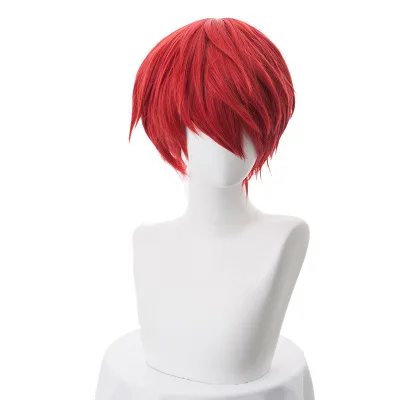 Аниме Черный Рок акабане Карма Косплэй классный парик короткие цвет красного