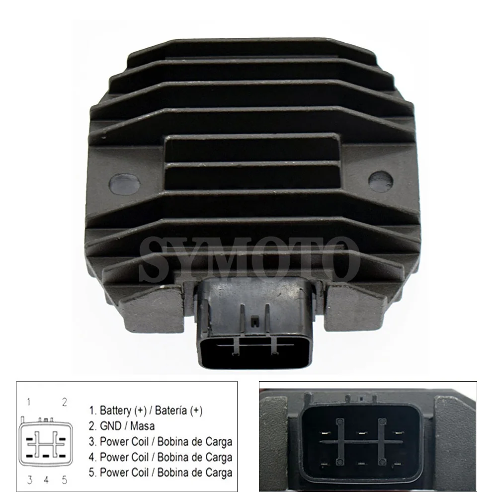 

For YAMAHA Grizzly 660 YFM660F YFM66 2002 2003 2004 2005 2006 2007 2008 660cc Motorcycle Voltage Regulator Rectifier 12v