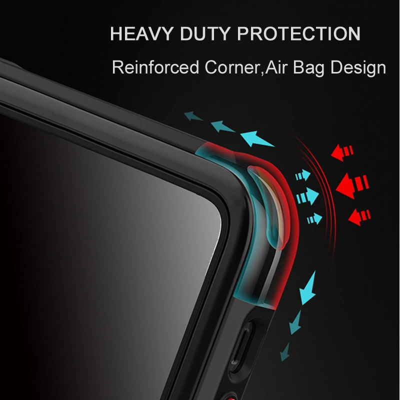 ITEUU Shockproof Case for Apple iphone 11 Pro Max Phone Cases Air Bag Anti-knock Clear Transparent Back Cover Coque Fundas