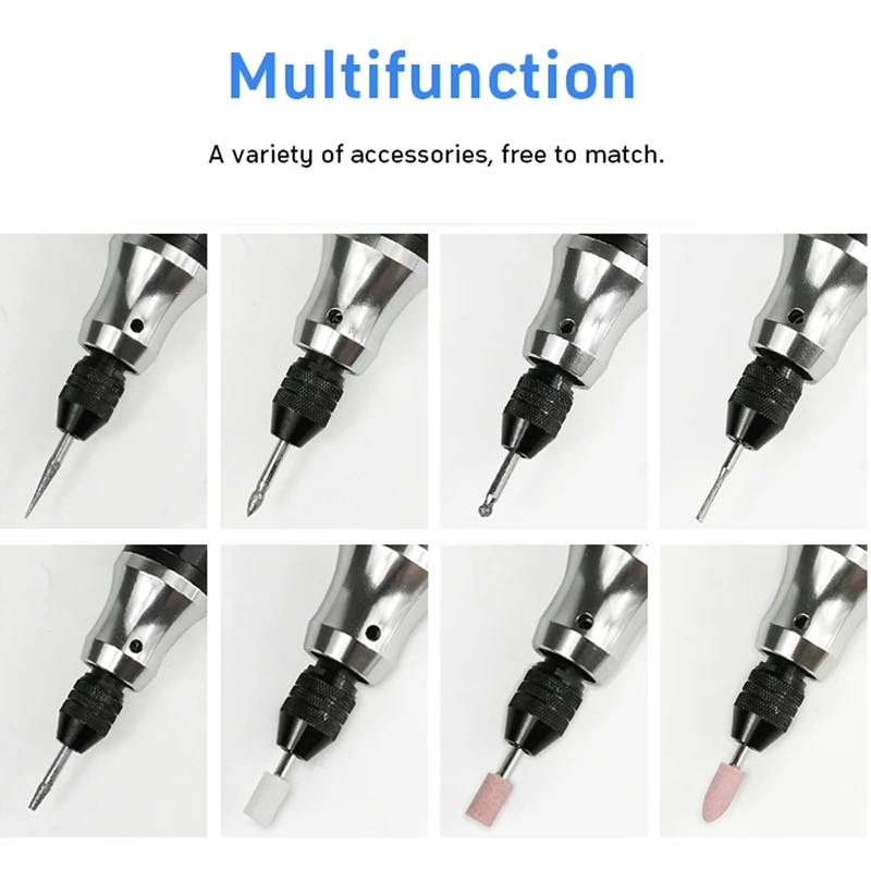 

Mini Cordless Drill Engraving Pen Electric Drill Grinder With Lithium Battery 3.7V Rechargeable Jade Carving Tool Us Plug