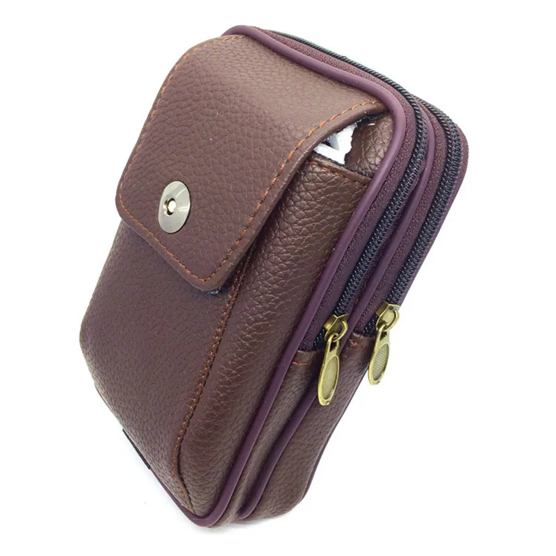 Многофункциональная поясная сумка BISI GORO унисекс уличный кошелек из натуральной