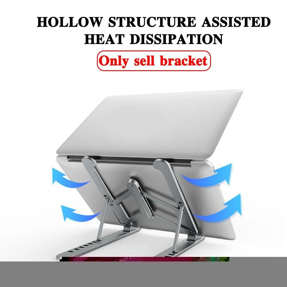

Adjustable Laptop Stand Cooling Foldable Laptop Holder Shipping Drop Portable E7T6 Stand Riser Tablet Notebook T5W1