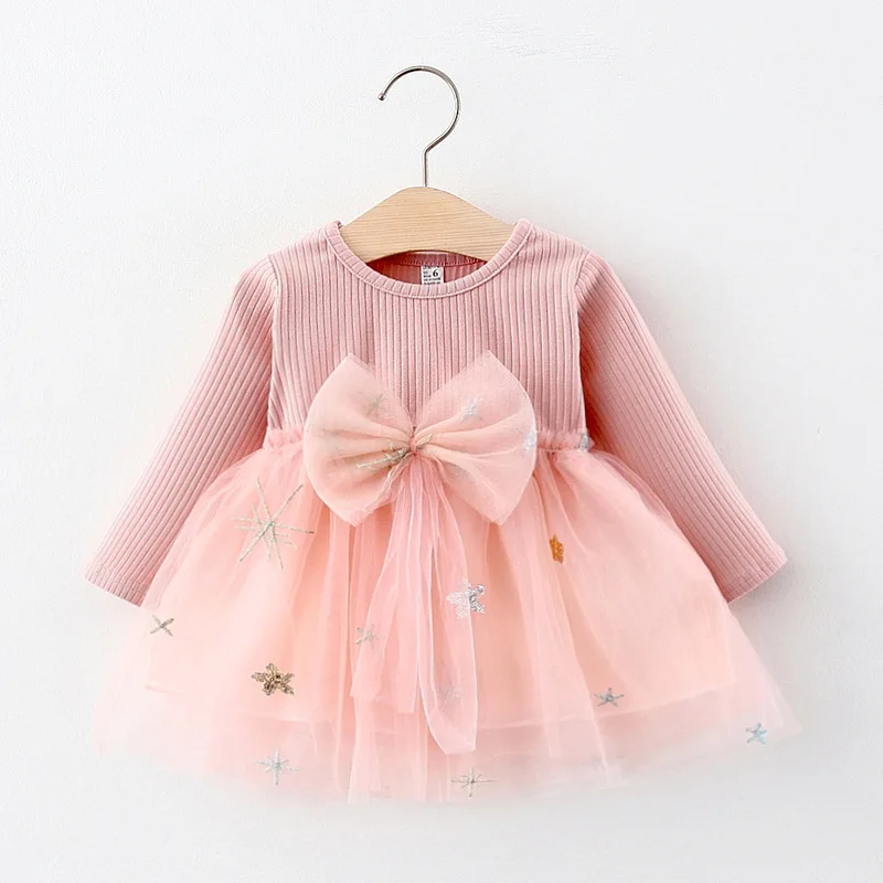 Baby Girl Dress Spring  Autumn Baby Girl Princess Clothes Cute Girls Long Sleeve Lace Kawai Dresses Toddler Girls Clothing 1 2 3 autumn girls dress new year baby girl clothes cotton lace o neck long sleeve party dresses red pink black princess