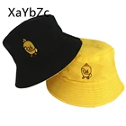 Шляпа от солнца летняя, двусторонняя, из хлопка, ведро с уткой