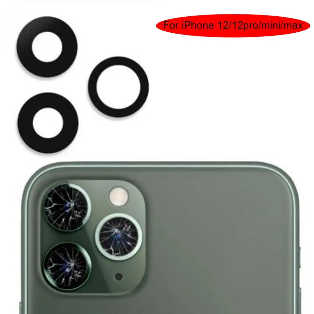Объектив задней камеры для Apple iPhone 12 pro max замена стеклянного объектива mini ремонт