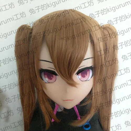 

(Rabbit 08) Handmade Female Resin Crossdress Pretty Girl Head Lolita Doll Mask Japanese Anime Cosplay Kigurumi Mask Crossdresser