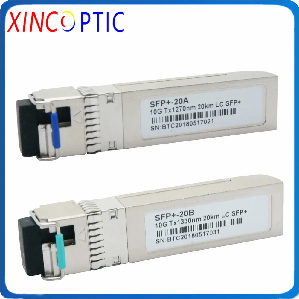 Бесплатная доставка 10G одиночный режим Simplex 1270/1330nm 20 км 40 60 80 LC SFP модуль 10 Гбит/с BIDI