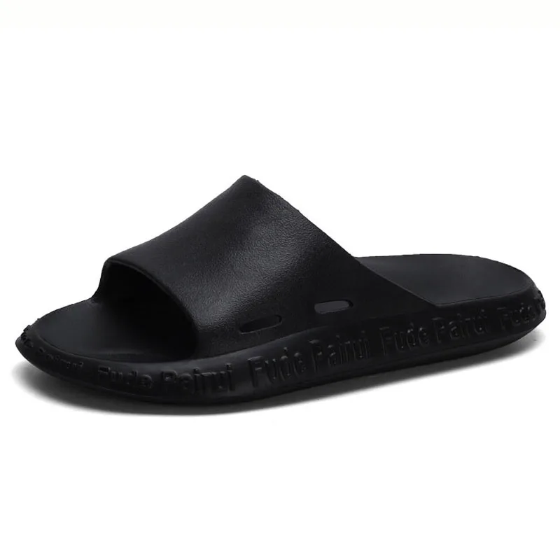 

Men's Slippers EVA Men Shoes Casual Black Outdoor Fashion Beach Shoes Non-slip Indoor Bathroom Slippers Soft Sole Flip Flops Men