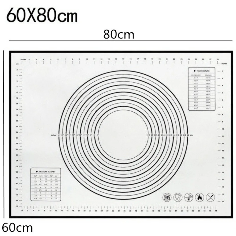 Силиконовый коврик для выпечки 60x80 см с антипригарным покрытием | Дом и сад