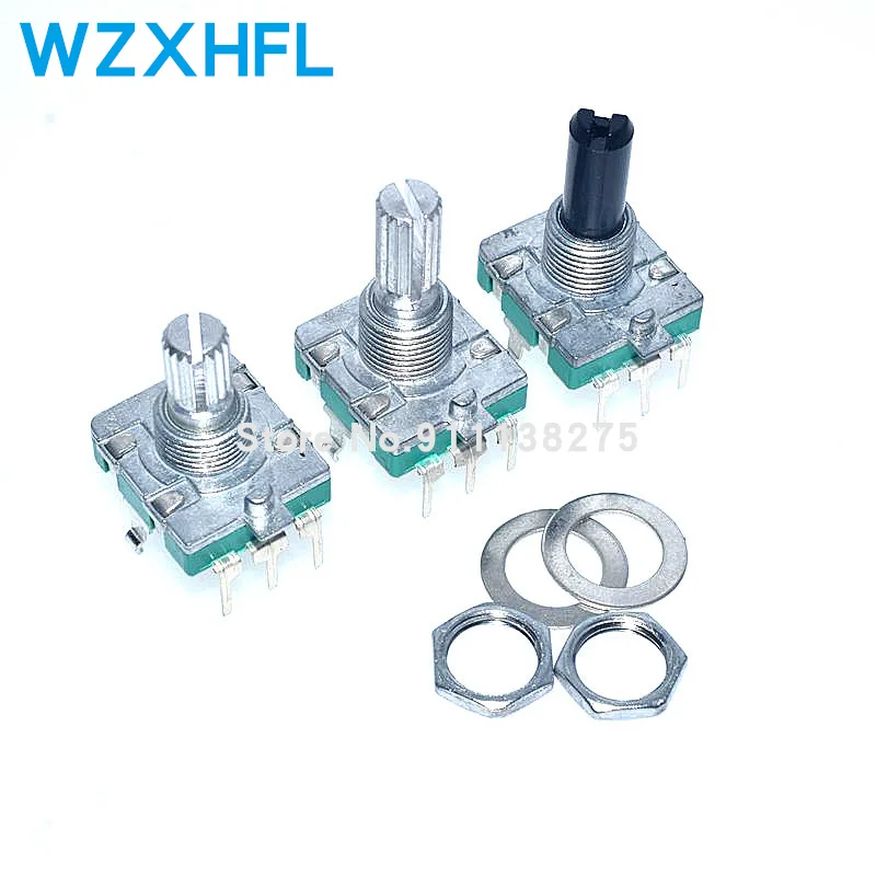

EC16 Type Power Amplifier Volume Regulator Controller Rotary Encoder 360 Sawtooth Shaft 15MM 20MM Digital Potentiometer 5 Feet