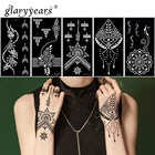 Glaryyears 6 шт.компл. горячий трафарет для татуировки хной кружевной узор Рисование пастой леди рука боди-арт тату трафарет сексуальный продукт водонепроницаемый