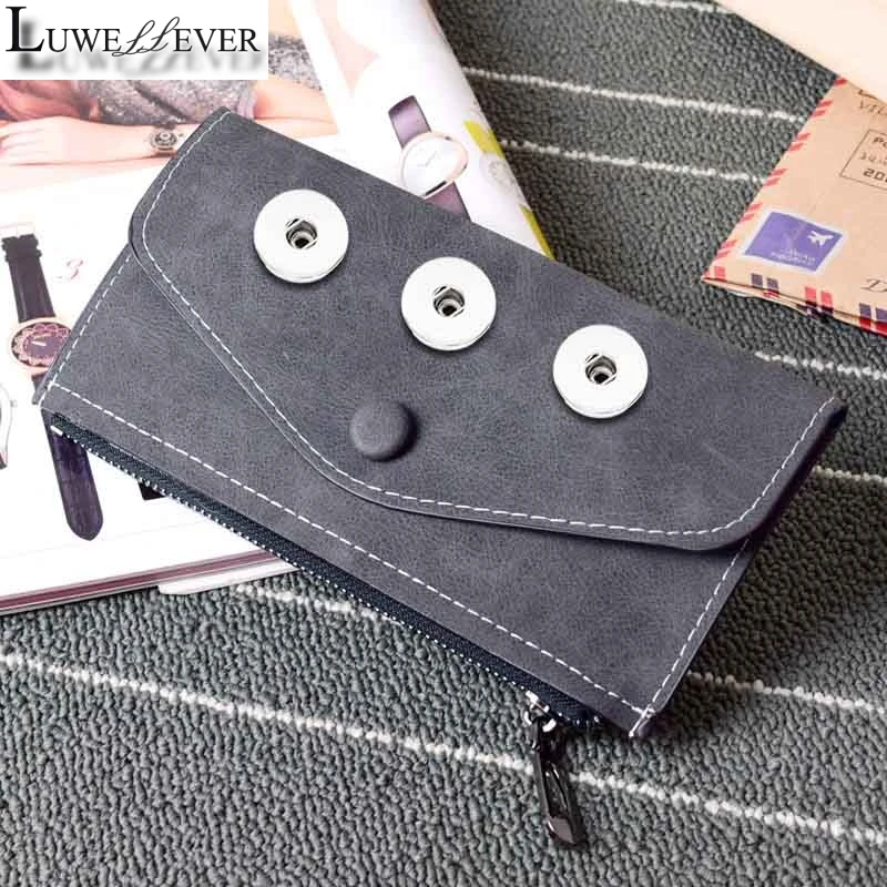 Сумка Luwellever для лечения старения кошелек из искусственной кожи с кнопками сумки