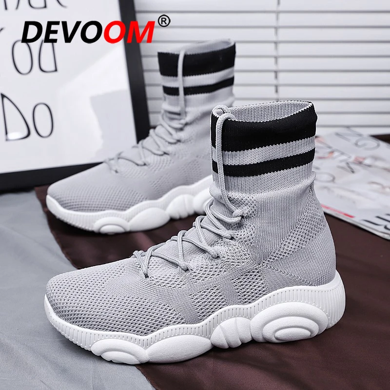 Женские кроссовки для бега на открытом воздухе дышащие с высоким верхом женская