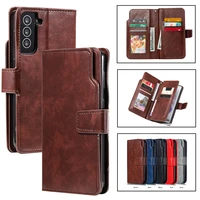leather cards wallet phone case for samsung galaxy s21 s20 fe s10 s9 s8 a12 a32 a42 a52 a72 a51 note 20 ultra plus stand cover