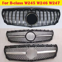 car styling middle grille abs bumper grill gt vertical bar 2009 2020 for mercedes benz b class w245 w246 w247 b200 b260