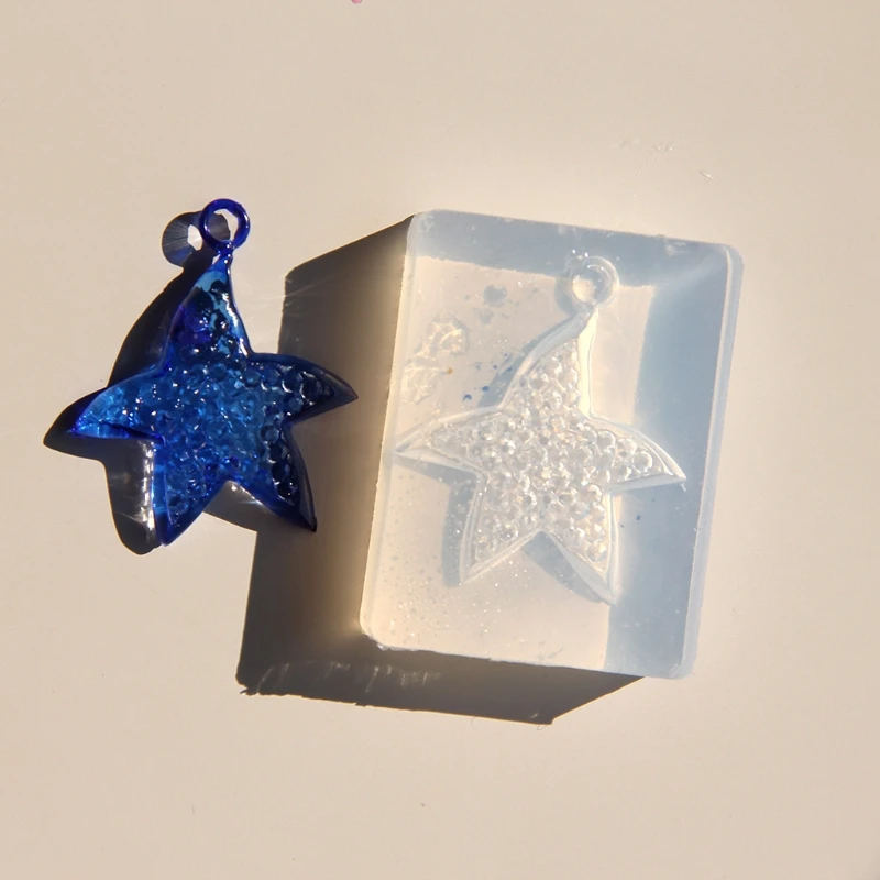 

Resin Molds Starfish Pastry Baking Mould for Cake Fondant Jewelry Making Pendant Keychain Charm DIY Making Decorations