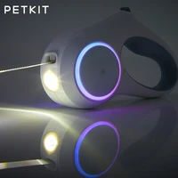 petkit go shine max pet leash dog traction rope flexible ring shape 3m4 5m spotlight magnetic contact charging led night light