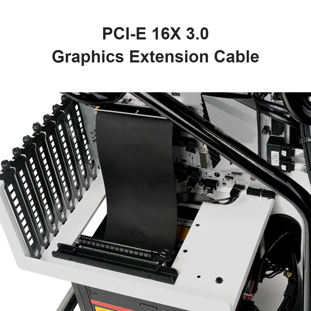 

Вертикальная подставка для видеокарты PCI-E 3,0 16X, чехол для ATX, гибкий соединительный кабель, переходник для удлинительного порта для GPU