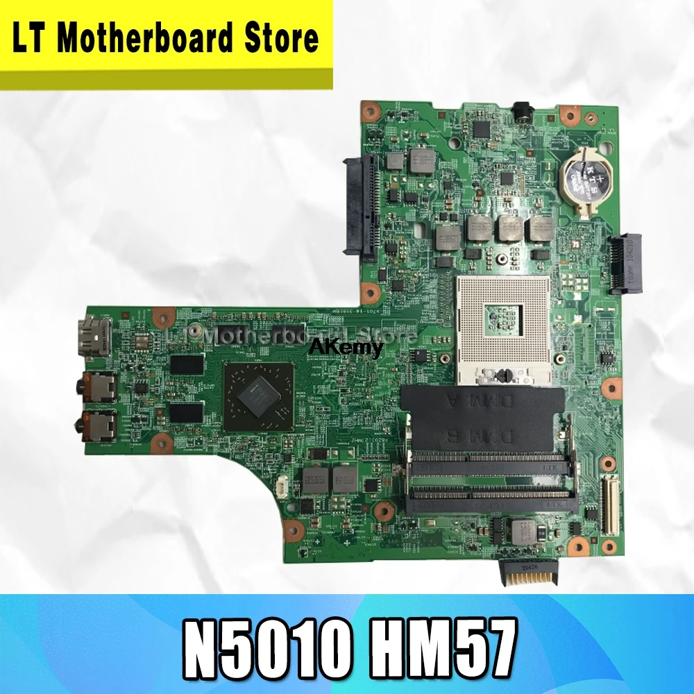 Материнская плата 09909-1 для DELL inspiron N5010 CN-0VX53T CN-052F31 09909-1 48.4HH01.011 HM57 GPU тестовый Бесплатный процессор
