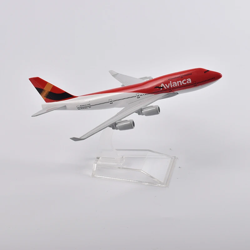 JASONTUTU 16 см Avianca Boeing 747 литой под давлением металлический самолет в масштабе 1/400