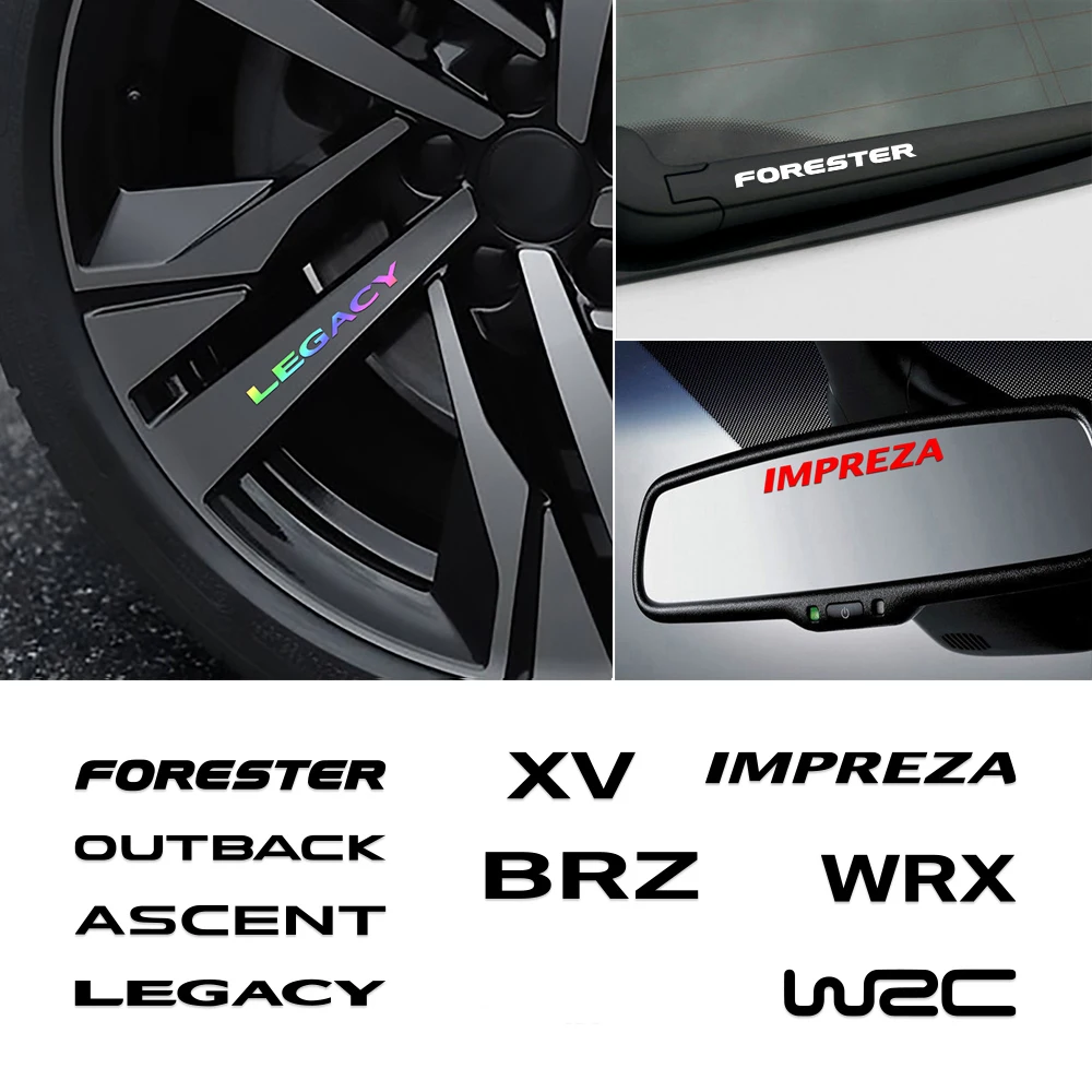 

4pcs Vinyl Custom Car Stickers Auto Body Door Handle Mirror Wiper Styling Decals For Subaru Forester Impreza XV Outback Legacy